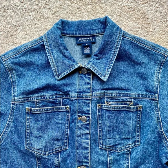 Jones New York Signature Jean Jacket - Picture 6 of 15
